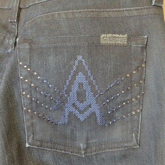 7 For All Mankind 'A' Pocket Boot Cut Jeans Mid Rise 28 - Picture 6 of 14